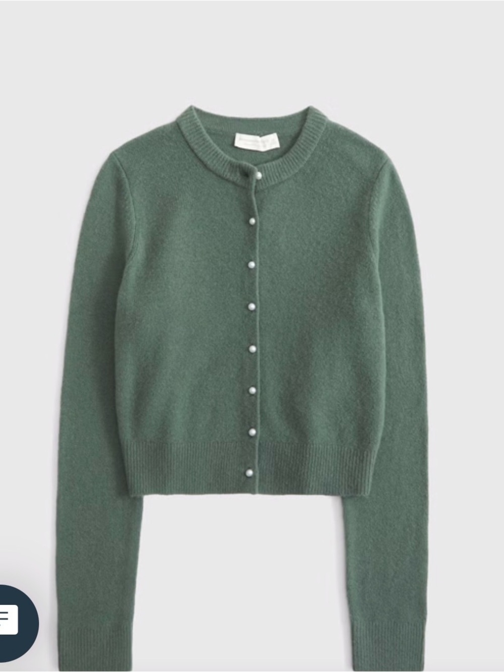Abercrombie and Fitch Merino Wool Blend Crew Cardigan